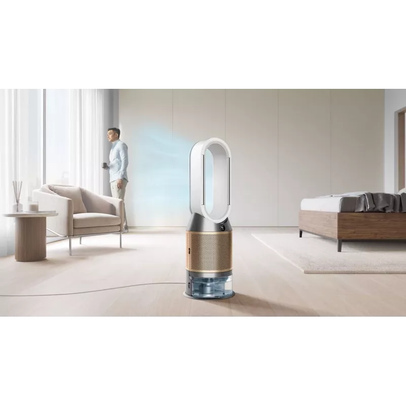 Purificatore d'aria Dyson Purifier Humidify + Cool De-Nox 62.4 dB 45 W oro bianco