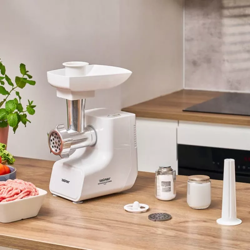Zelmer ZMM3511B Tritacarne, 1500 W, bianco