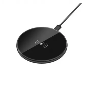 Caricabatterie wireless Devia Aurora Series Ultra-slim V2 10W — nero