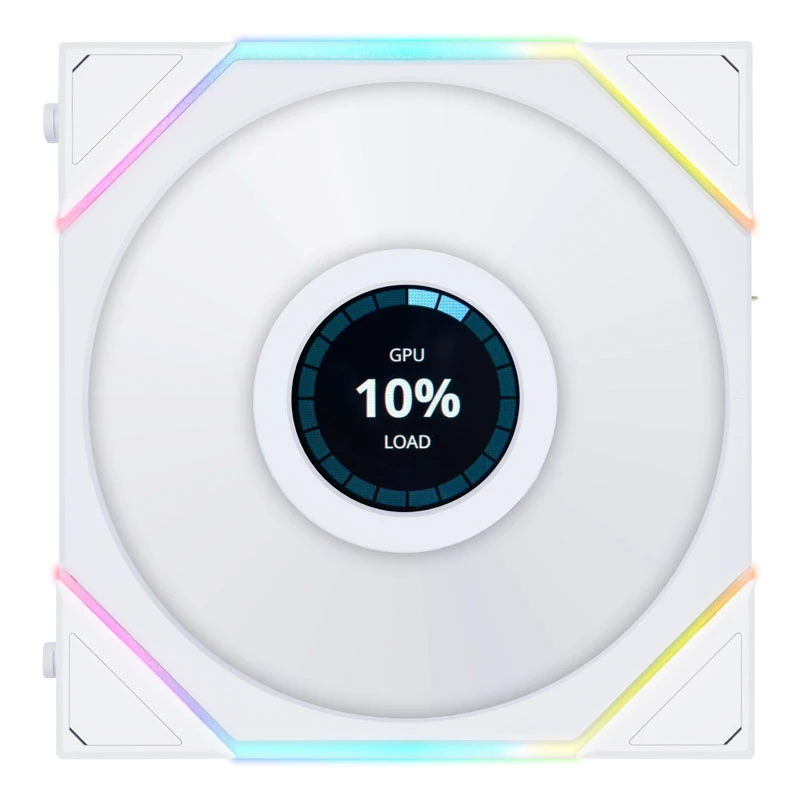 LIAN LI UNI FAN TL LCD ventola per case ARGB 120mm - bianco confezione da 3