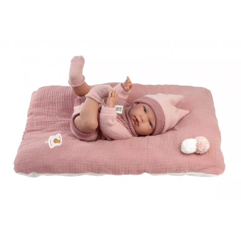 Bambola Llorens 40 cm neonato in vinile con tratti realistici e corpo morbido