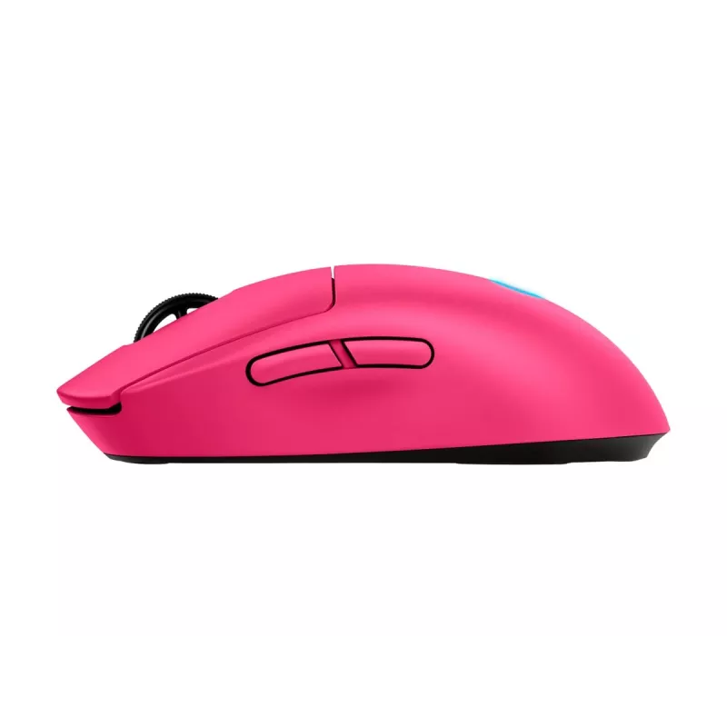 Logitech G PRO 2 - mouse - gaming - per destrorsi e mancini - ottico - 8 tasti - wireless, con filo - 2,4 GHz, USB - ricevitore USB Logitech LIGHTSPEED - rosa (910-007310)