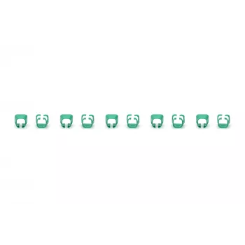 DIGITUS - Clip per cavi con codifica colori - per cavi patch - verde (confezione da 100) (A-CC-G)