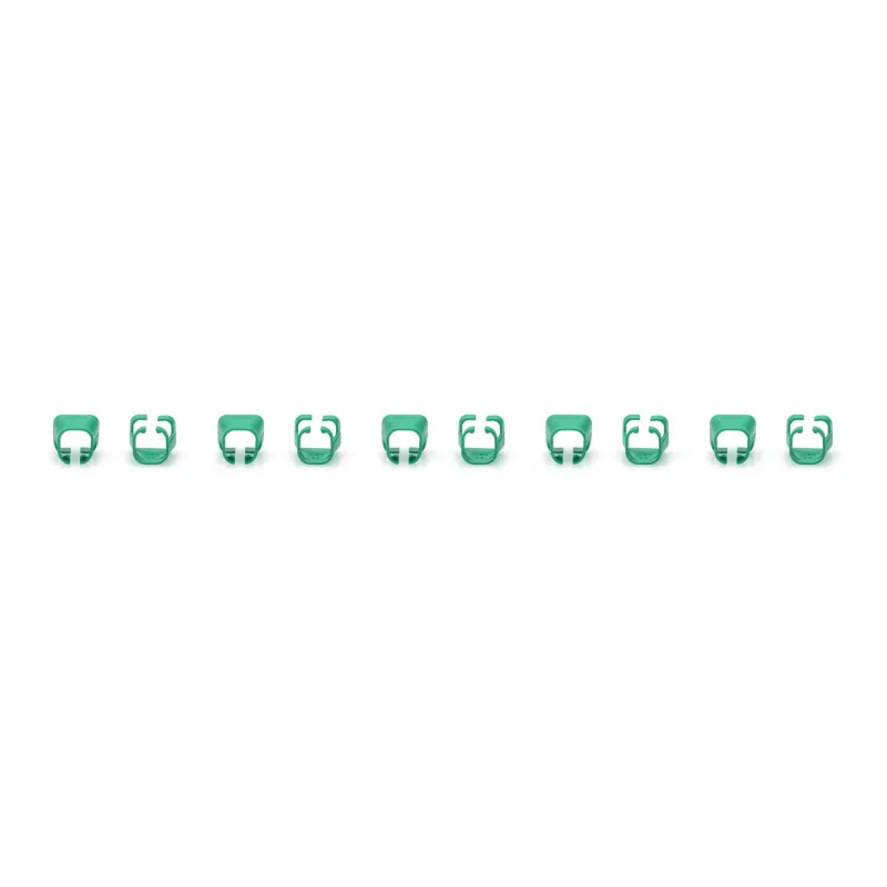 DIGITUS - Clip per cavi con codifica colori - per cavi patch - verde (confezione da 100) (A-CC-G)