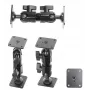 Kit di montaggio Brodit 202016 nero alluminio plastica