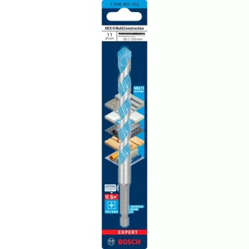 Punta Bosch Expert HEX-9 Multi Construction Ø11 mm, attacco esagonale