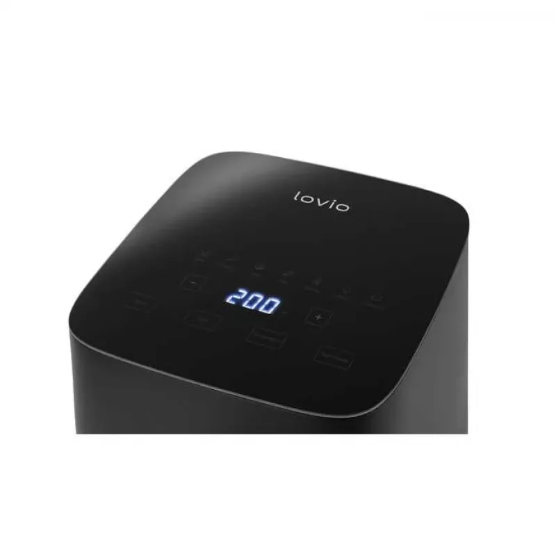 Friggitrice ad aria Lovio LVAF001BK 5 l nera — friggitrice ad aria compatta, capacità 5 litri