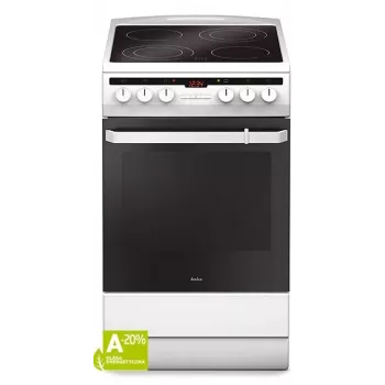 Cucina a libera installazione Amica SHC 5874 W elettrica ceramica 4 zone