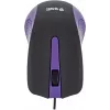 Mouse USB con cavo, 3 tasti, superficie gommata