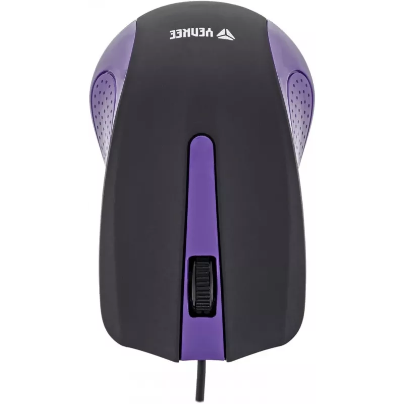 Mouse USB con cavo, 3 tasti, superficie gommata