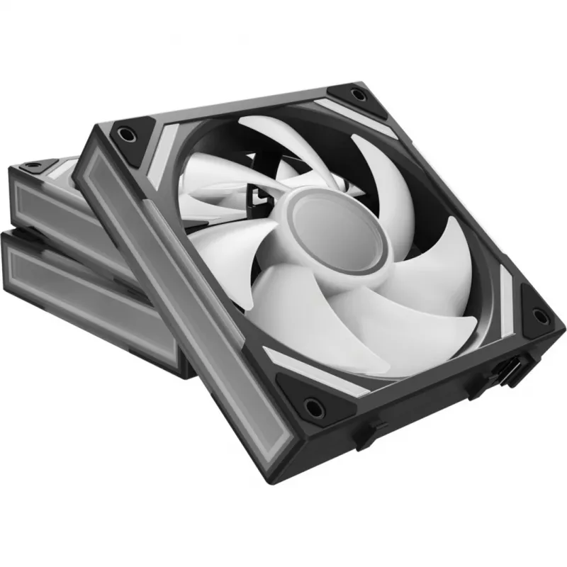 Alpenföhn 84000000228 Wing Boost 4 PWM RGB ventole per case, 120 mm, 500–1800 giri/min, 3 pezzi, nere