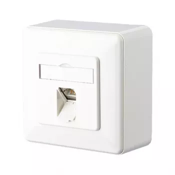 Metz Connect C6Amodul - uscita a presa - RJ 45 - 1 presa di rete - bianco puro, RAL 9010 (130C370002-I)