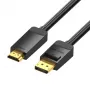 Adattatore cavo DisplayPort a HDMI Vention HAGBH, 2 m, nero, diametro 7 mm