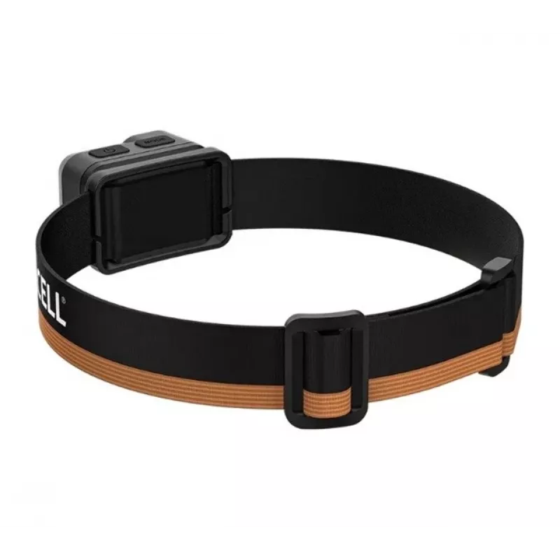 Torcia frontale Duracell DH500R nera, arancione