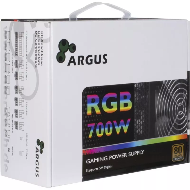Alimentatore Inter-Tech Argus RGB-700W II 700W