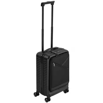 Trolley da cabina Rivacase Clark ECO 8181 — trolley compatto da bagaglio a mano, nero