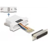 DeLOCK 67114 Kit di assemblaggio da D-Sub 25 pin maschio a RJ45 femmina, bianco