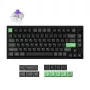 Tastiera meccanica Keychron P1 H-M1Z 75% con filo e wireless USB, RF, Bluetooth 5.2, retroilluminazione RGB, nero, batteria fino a 100 h, USB-C
