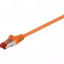 Cavo patch Wentronic Goobay CAT 6, S/FTP (PiMF), arancione, 5 m - LSZH senza alogeni, rame (93475)