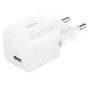 Caricabatterie Belkin BoostCharge 25W USB-C PD (AC per interni) bianco — per console portatili, smartphone, tablet