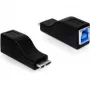 Adattatore per cavo micro USB-B M USB-B F nero DeLOCK 65216