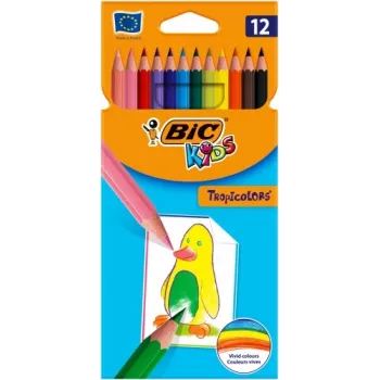 Pastelli BIC TROPICOLORS 12 colori 022503