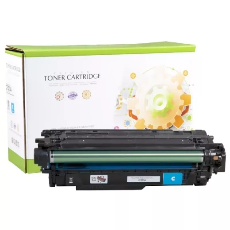 Cartuccia toner Static Control compatibile HP 653A (CF321A), ciano