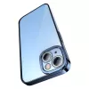 Set custodia protettiva e vetro temperato Baseus per iPhone 14 Plus – glitter trasparente blu