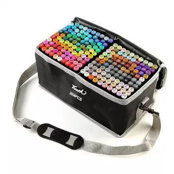 Set pennarelli Extralink MARKERY 204 pezzi — set pennarelli a base alcolica, colori assortiti, 204 pezzi