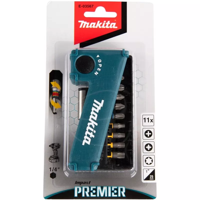 Makita E-03567 Punta per avvitatore 11 pezzi