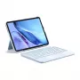 Tastiera Inateck KB04122 QWERTZ Bluetooth con touchpad, batteria ricaricabile integrata da 500 mAh, blu