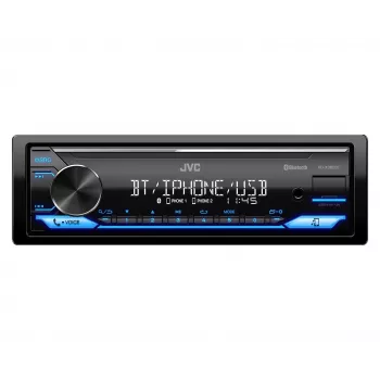 Autoradio JVC KDX-382BT con Bluetooth e USB — Single DIN, ingresso AUX, sintonizzatore FM