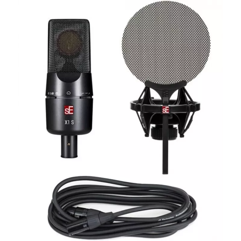 sE Electronics X1 S Vocal Pack Nero Microfono da Studio