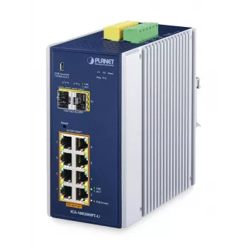Switch managed PLANET IGS-10020HPT-U L2+/L3 8x Gigabit Ethernet PoE