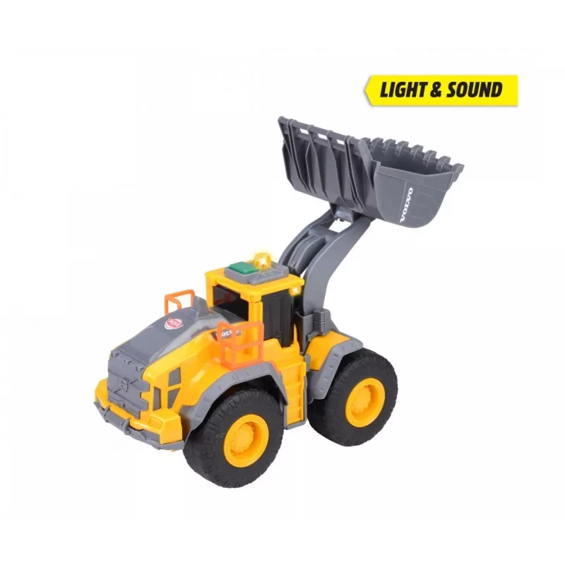 Dickie Toys Volvo pala gommata con luci e suoni (203723006)
