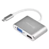 Adattatore video esterno SILVERSTONE EP16 USB-C 3.1 con uscite HDMI e VGA