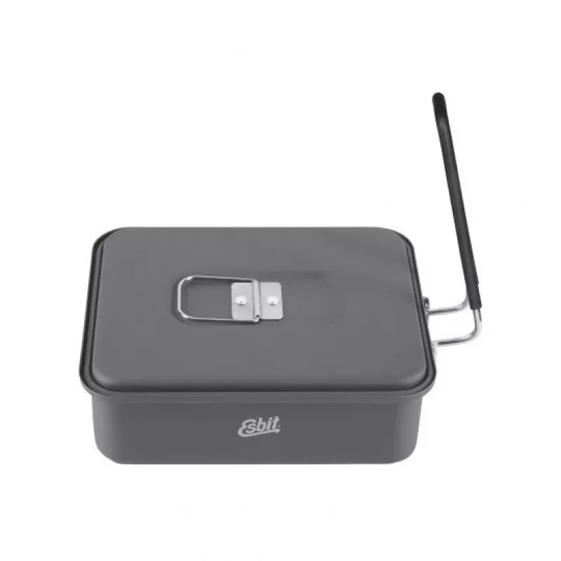ESBIT set da cucina con combustibile solido pentola 1,1 L alluminio, nero