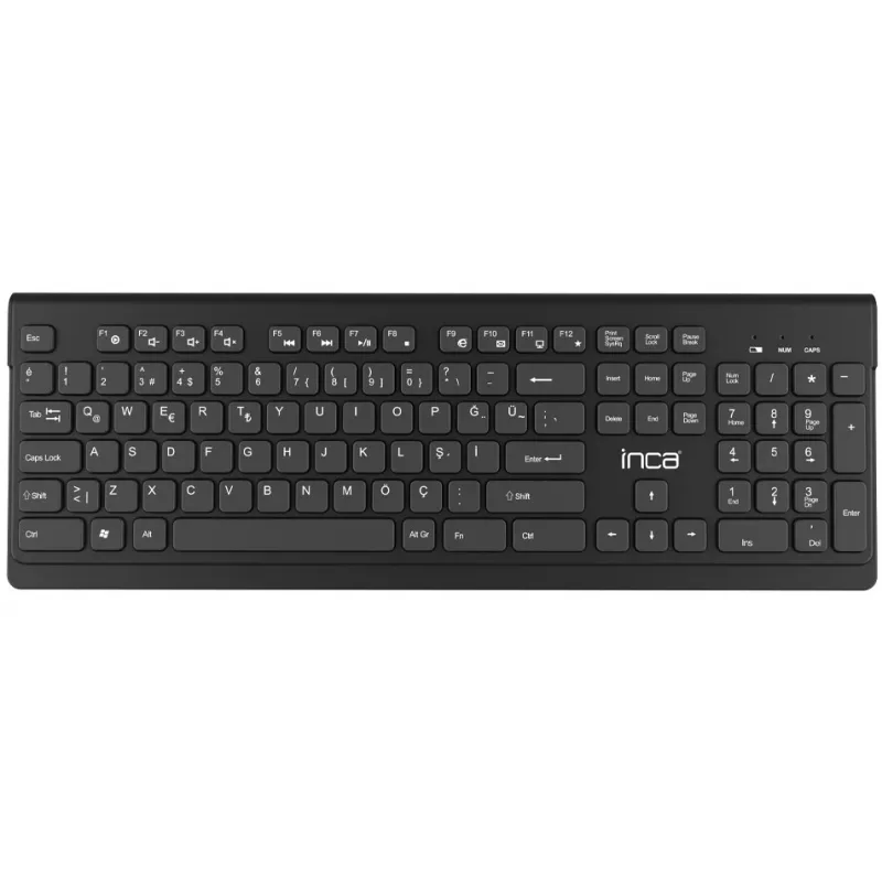 Inca IWS-519 tastiera mouse inclusi Office RF wireless QWERTY turco nero