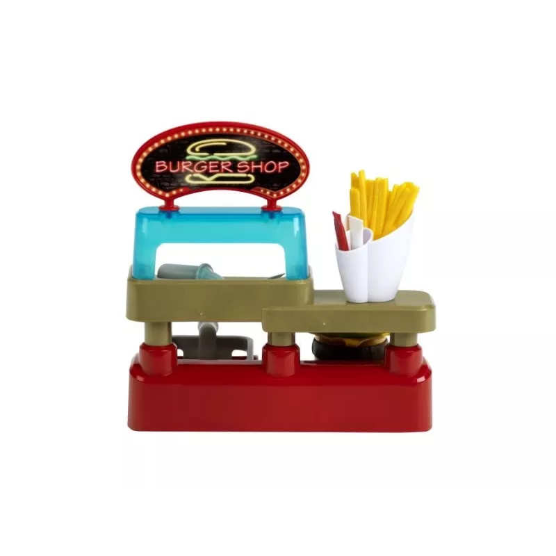 Set Play Burger Shop KLEIN 7336 — giocattolo di ruolo compatto e facile da pulire per bambini