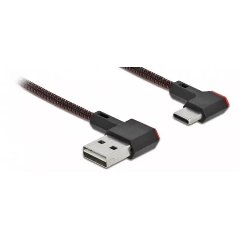 Cavo USB DeLOCK EASY-USB 2.0 Type-A maschio a Type-C maschio 0,5 m nero