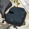 Leitz Ergo Cosy cuscino da seduta, cuscino, universale, grigio, a cuneo, tinta unita, con cerniera