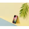 Custodia protettiva iKins per Apple iPhone 12 mini – design fiori d'acqua, nero