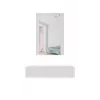 Trucco con specchio cama meble PAFOS 80×41,6×100 cm, bianco opaco, struttura in MDF, 1 cassetto