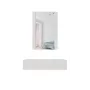 Trucco con specchio cama meble PAFOS 80×41,6×100 cm, bianco opaco, struttura in MDF, 1 cassetto