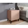 Comodino cama meble NOVA 44x40x52 cm rosa opaco, 1 cassetto, telaio 16 mm