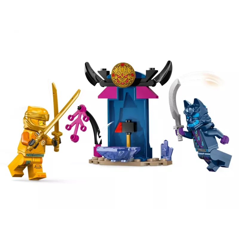 LEGO NINJAGO Mech da battaglia di Arin action figure giocattolo ninja per ragazzi e ragazze da 4 anni, set Dragons Rising con minifigure Arin e mini-kata