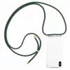 Custodia con collana per telefono Lookabe per iPhone X / Xs — oro con laccio verde