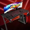 Scrivania per computer Subsonic SA5706 nero dritto PVC 120x60 cm
