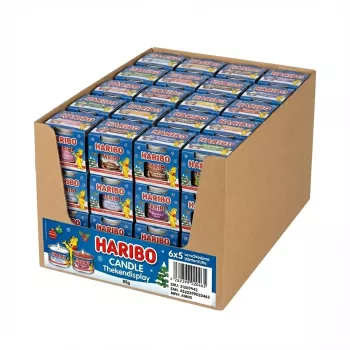 Haribo Candy Display A1805 85 g (6×5) Winter Scents – espositore da banco con 30 confezioni