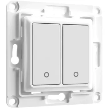 Interruttore a parete Shelly WS2 2 canali bianco — interruttore Wi-Fi a parete 2 canali Shelly WS2